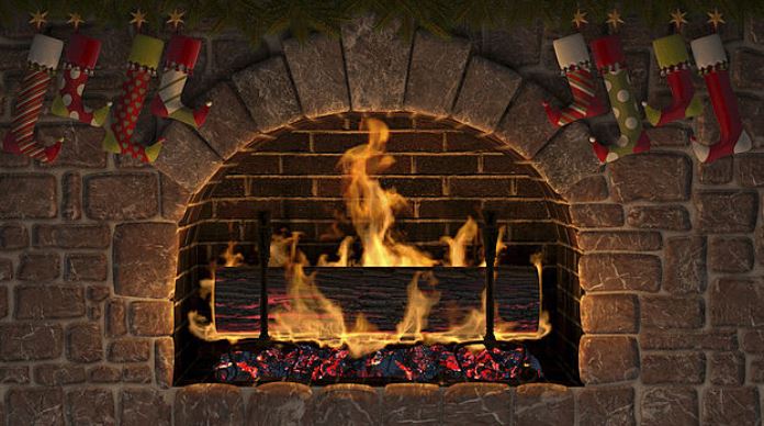 Yule Log Fireplace 3